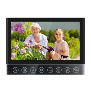 WARTE-DM7-02 PAL negru/alb/argintiu/albastru/auriu videointerfon 7"