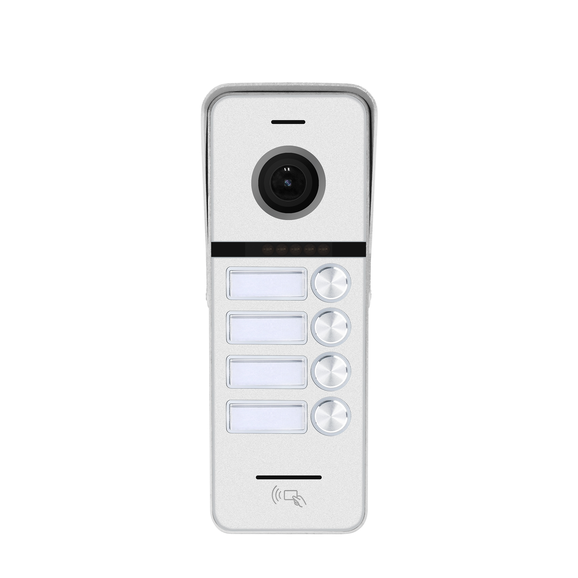 WARTE-DP-06-4PR MHD (ALT) – panou de apel multifuncțional pentru 4 abonați, 2 MP (1920×1080), cu sistem de control acces