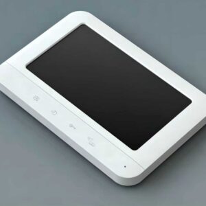 WARTE-07-08 alb/cupru PAL – set format din monitor 7” și panou de apel cu 600 TVL, unghi de vizualizare de 90° și sistem de control acces.