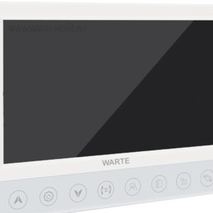 Videointerfon 7" WARTE-DM7-02 PAL, coordonat, alb (SONATA-K PAL), pentru utilizare cu interfoane de tip coordonat de la intrarea în bloc.